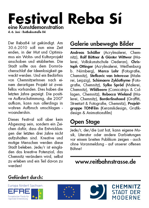 Festival Flyer Rückseite